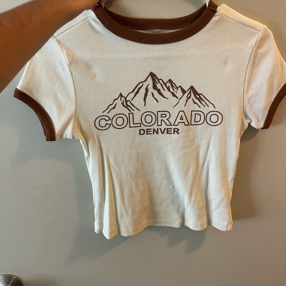 Colorado Cropped Graphic Baby Tee
